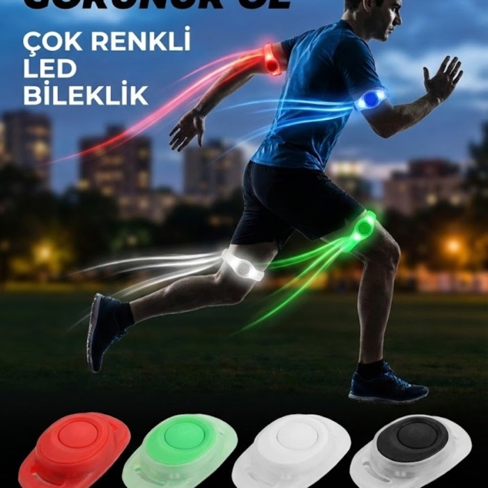 ® Yeni Ürün Gece Koşu Bilekliği: Su Geçirmez, 2 Fonksiyonlu, Işıklı Güvenlik Bandı